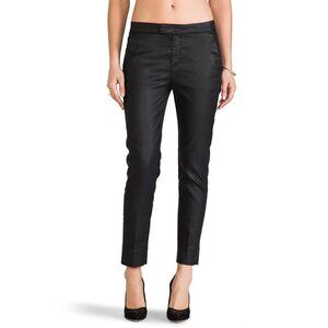 7 For All Mankind Coated Black Slim Chino Pants